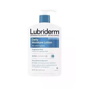 Lubriderm Daily moisture Lotion All Skin Types Fragrance Free Pro Ceramide NEW